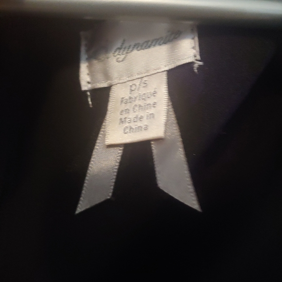 Dynamite Black Tank Top with Zipper Size Small - Picture 2 of 3